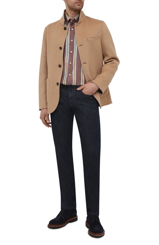 фото Рубашка изо льна и хлопка zilli