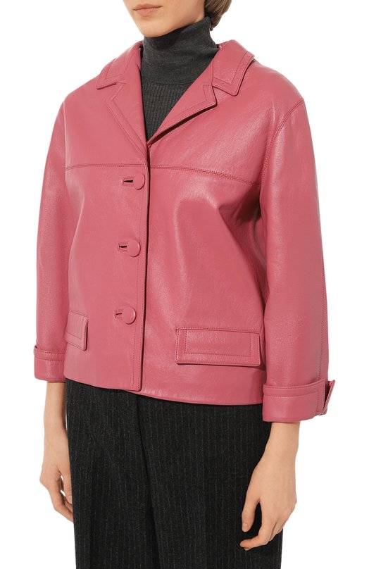 фото Кожаная куртка prada