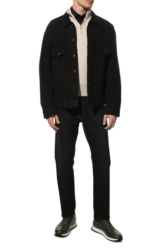 фото Кожаные кроссовки stefano ricci