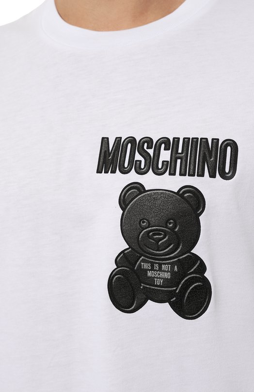 фото Хлопковая футболка moschino