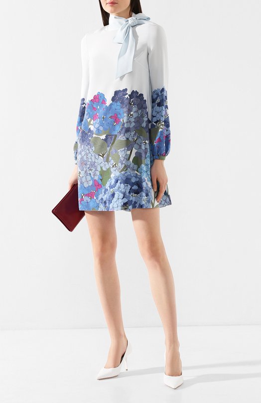 фото Шелковое платье valentino