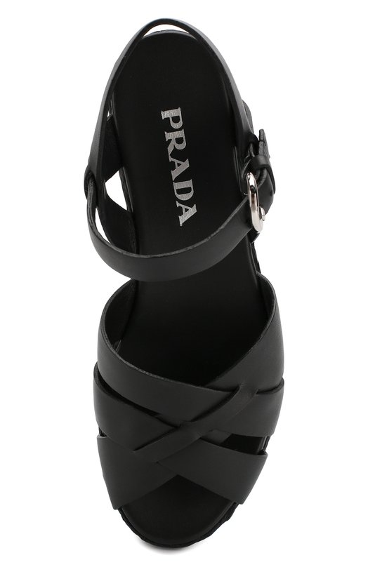 фото Кожаные босоножки prada