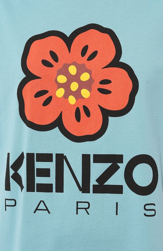 фото Хлопковая футболка kenzo