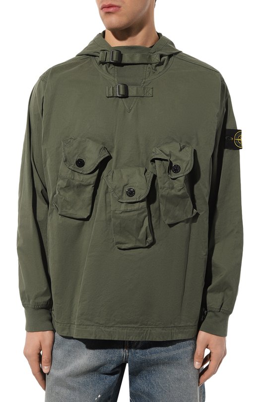 фото Хлопковый анорак stone island