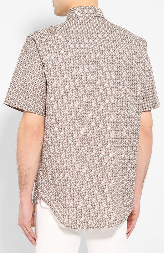 фото Рубашка из смеси хлопка и льна brioni
