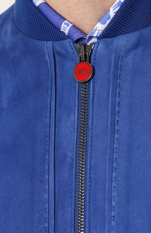 фото Замшевый бомбер kiton