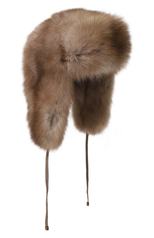 фото Шапка-ушанка из меха соболя kussenkovv