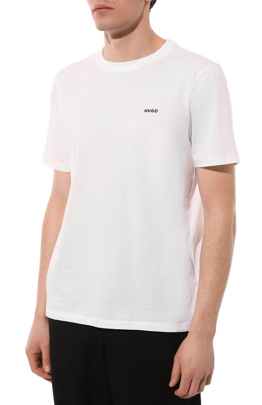 фото Хлопковая футболка hugo