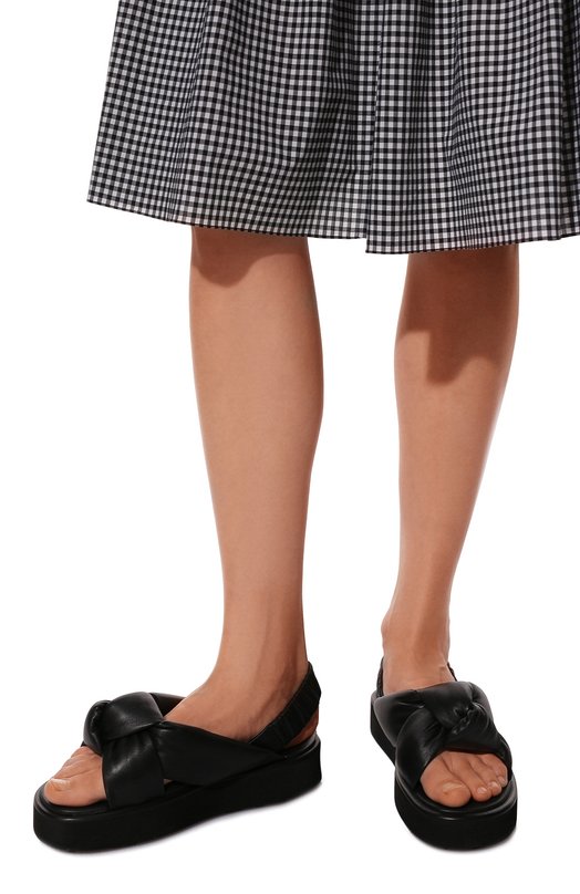 фото Кожаные сандалии miu miu