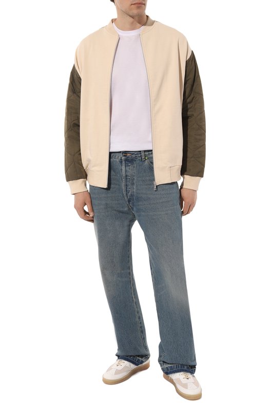 фото Комбинированный бомбер dries van noten