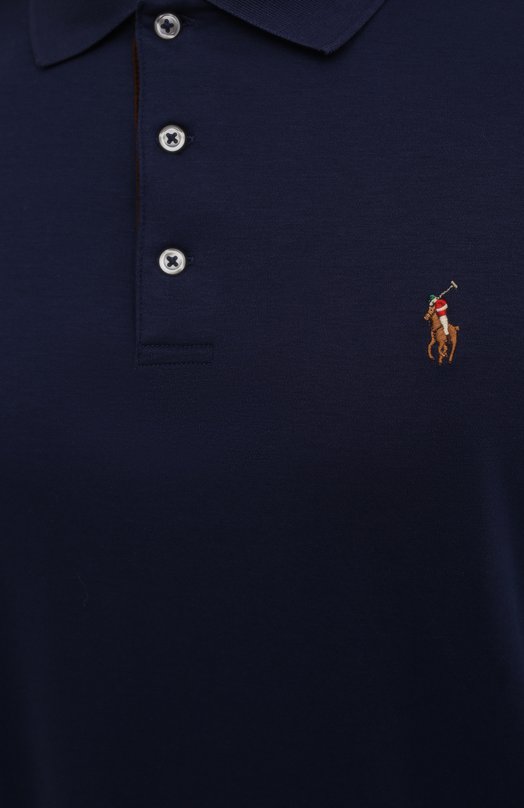 фото Хлопковое поло с длинными рукавами polo ralph lauren