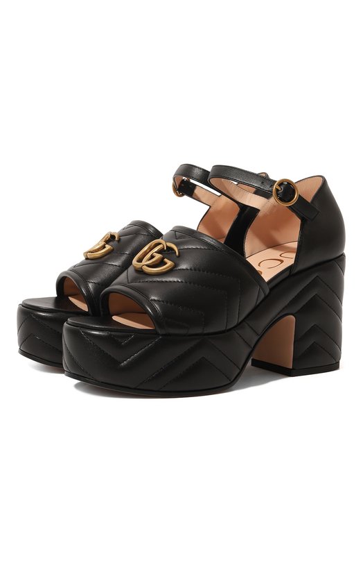 фото Кожаные босоножки gucci