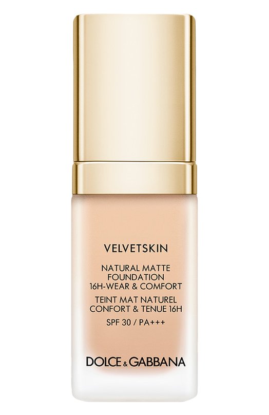 фото Матирующее тональное средство-флюид velvetskin, оттенок sateen 125 (30ml) dolce & gabbana