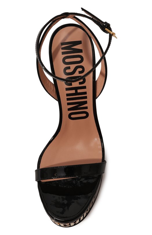 фото Кожаные босоножки moschino