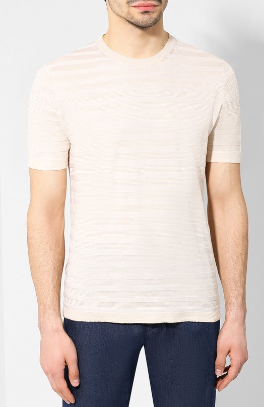 фото Футболка из смеси льна и шелка brioni