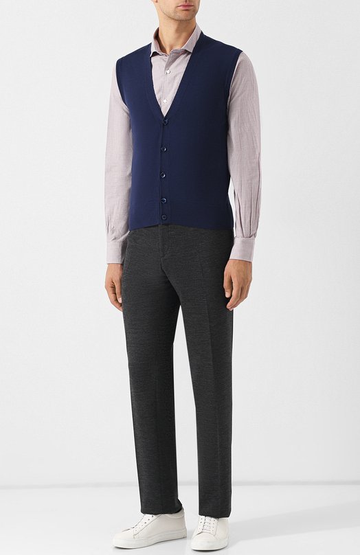 фото Шерстяной жилет на пуговицах loro piana