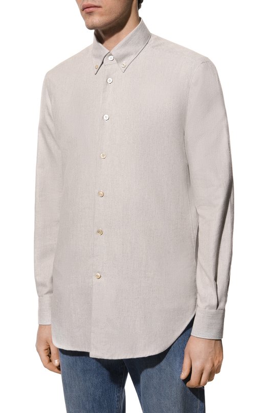 фото Хлопковая рубашка kiton