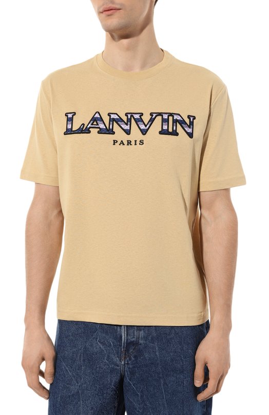 фото Хлопковая футболка lanvin