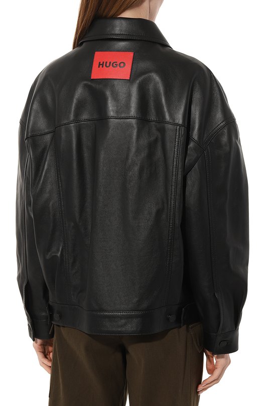 фото Кожаная куртка hugo