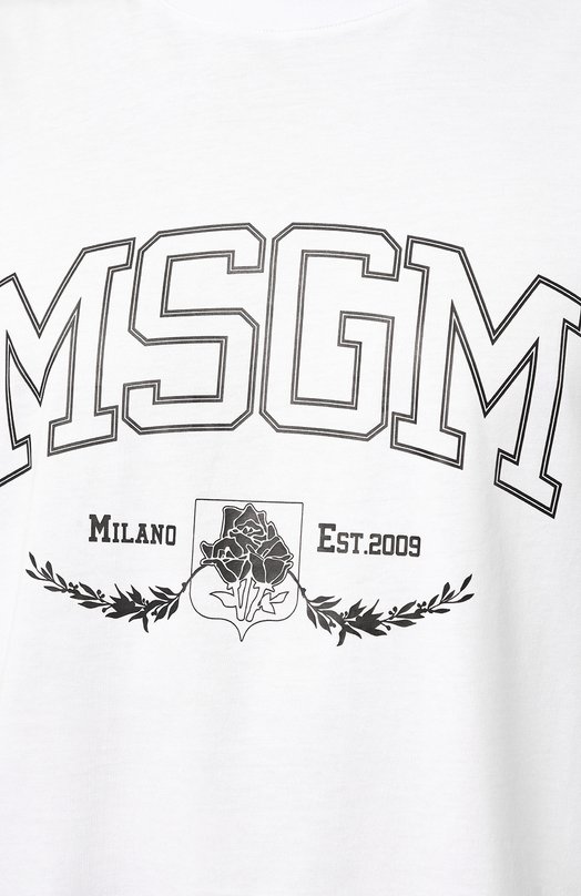 фото Хлопковая футболка msgm