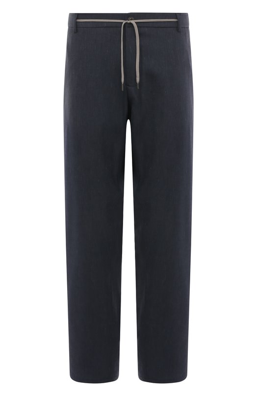 фото Брюки изо льна и шерсти canali