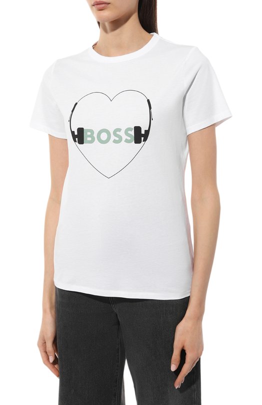 фото Хлопковая футболка boss