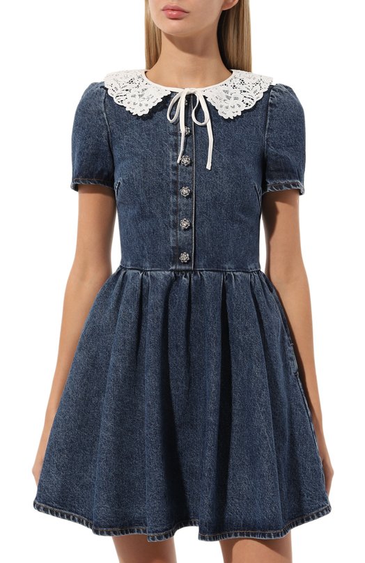 фото Джинсовое платье self-portrait