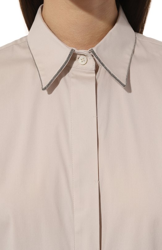 фото Хлопковая рубашка brunello cucinelli