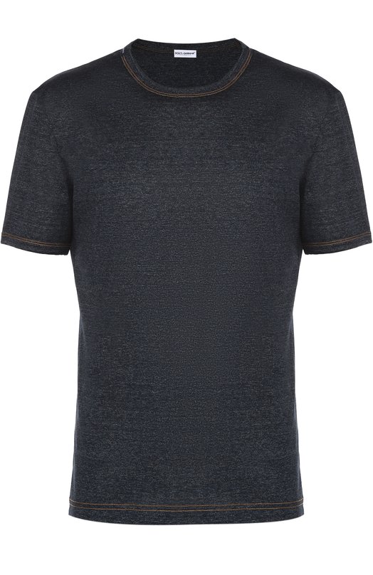 фото Хлопковая футболка с круглым вырезом dolce & gabbana