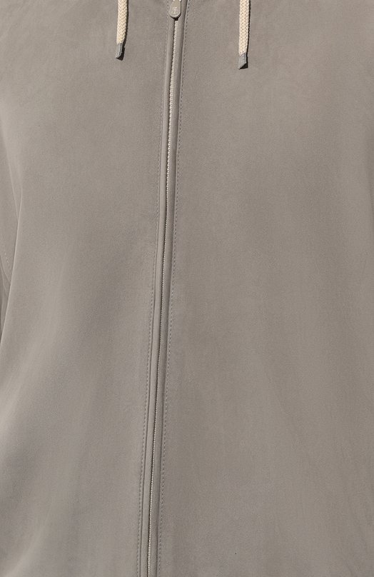 фото Замшевый бомбер brunello cucinelli