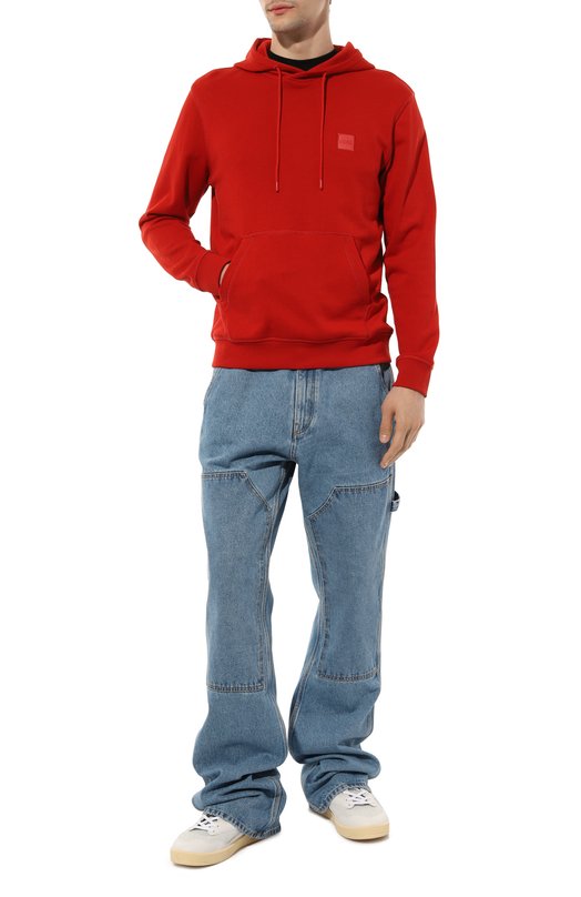 фото Хлопковое худи boss orange