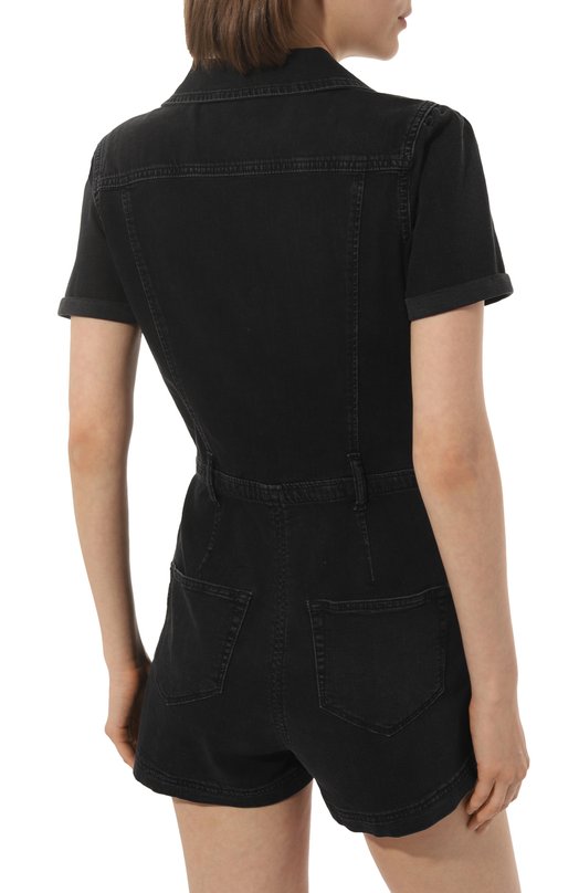 фото Джинсовый комбинезон meg short sleeve romper paige