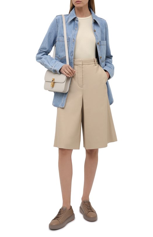 фото Кожаные кеды santoni