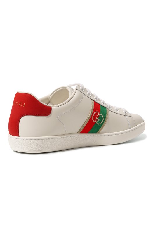 фото Кожаные кеды ace gucci