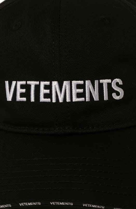 фото Хлопковая бейсболка vetements