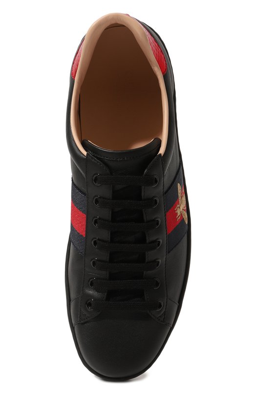 фото Кожаные кеды new ace gucci