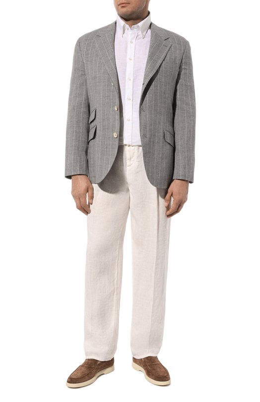 фото Льняные брюки brunello cucinelli