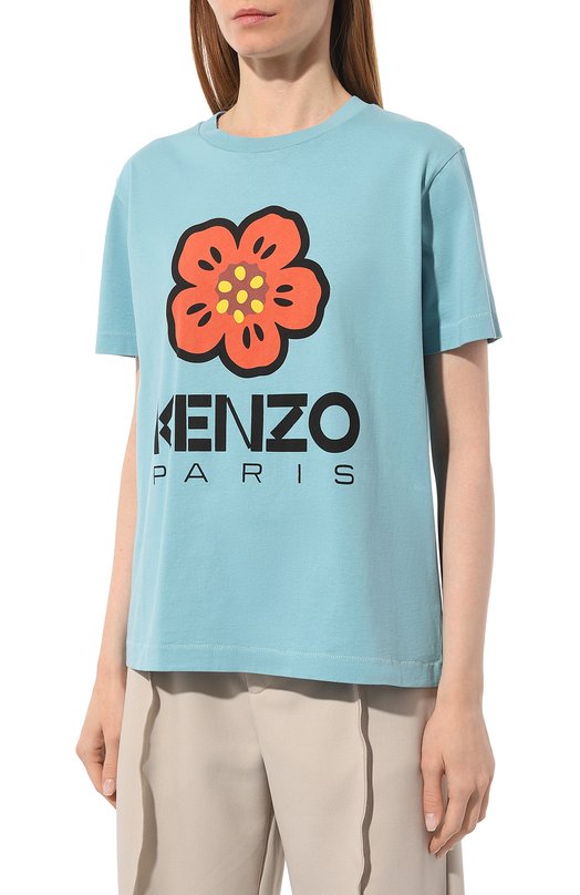 фото Хлопковая футболка kenzo