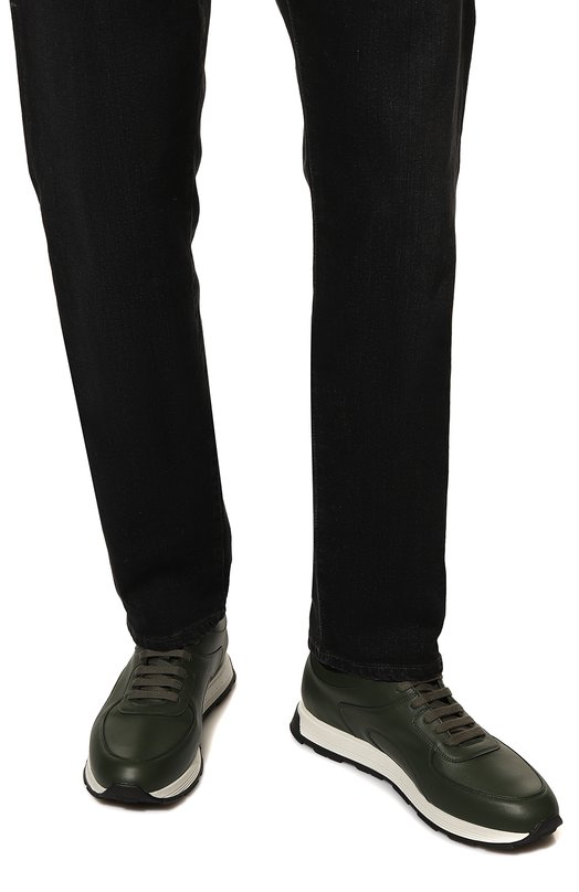 фото Кожаные кроссовки stefano ricci