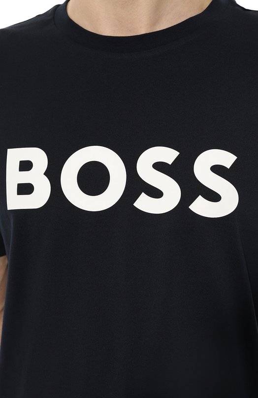 фото Хлопковая футболка boss