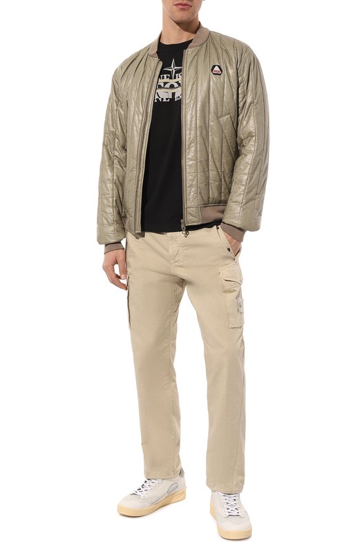 фото Брюки-карго из хлопка и шерсти stone island