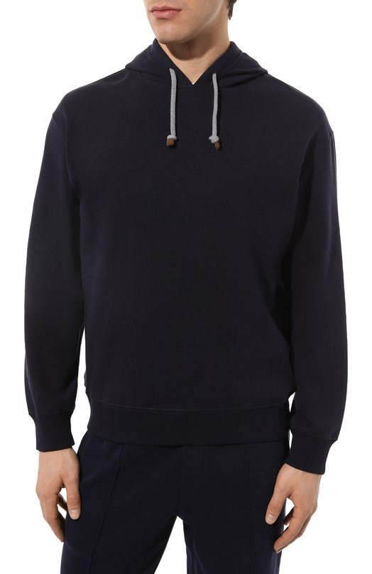 фото Хлопковое худи brunello cucinelli