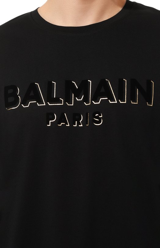 фото Хлопковая футболка balmain